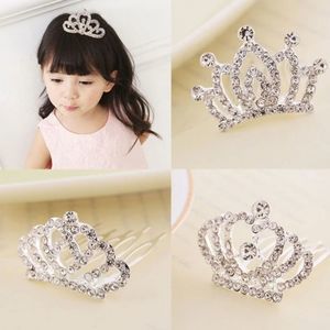 Girls Mini Rhinestone Tiara Crowns Hairpin Combs New Set Of 6! Multiple Styles